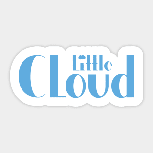Little Cloud Logo Blue Sticker